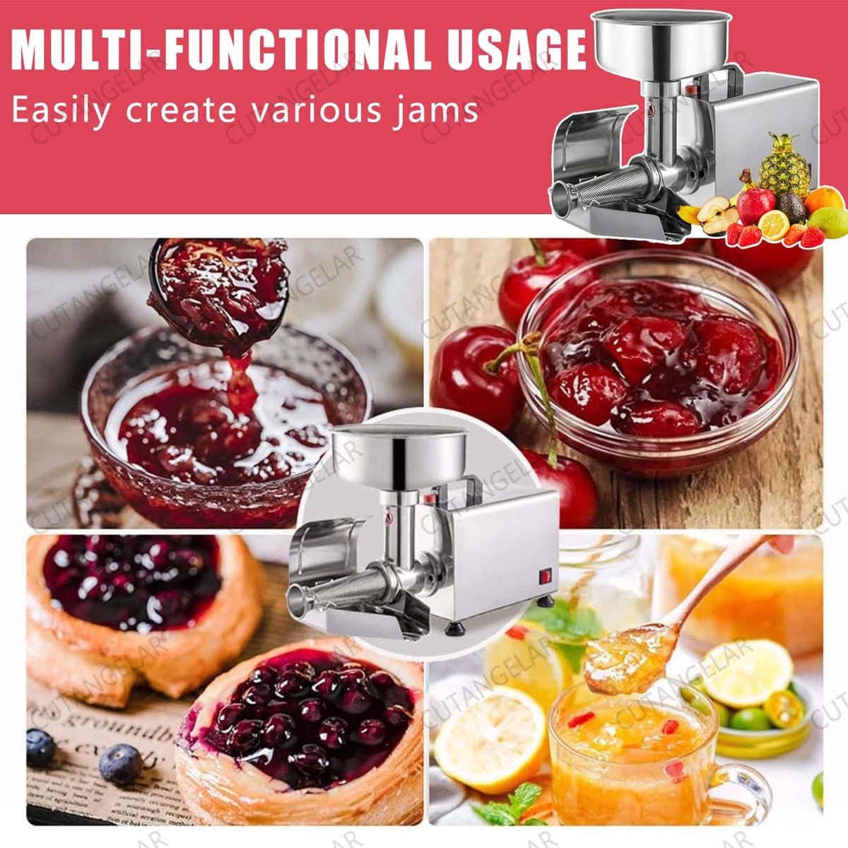 450W Stainless Steel Electric Sauce Maker W5907