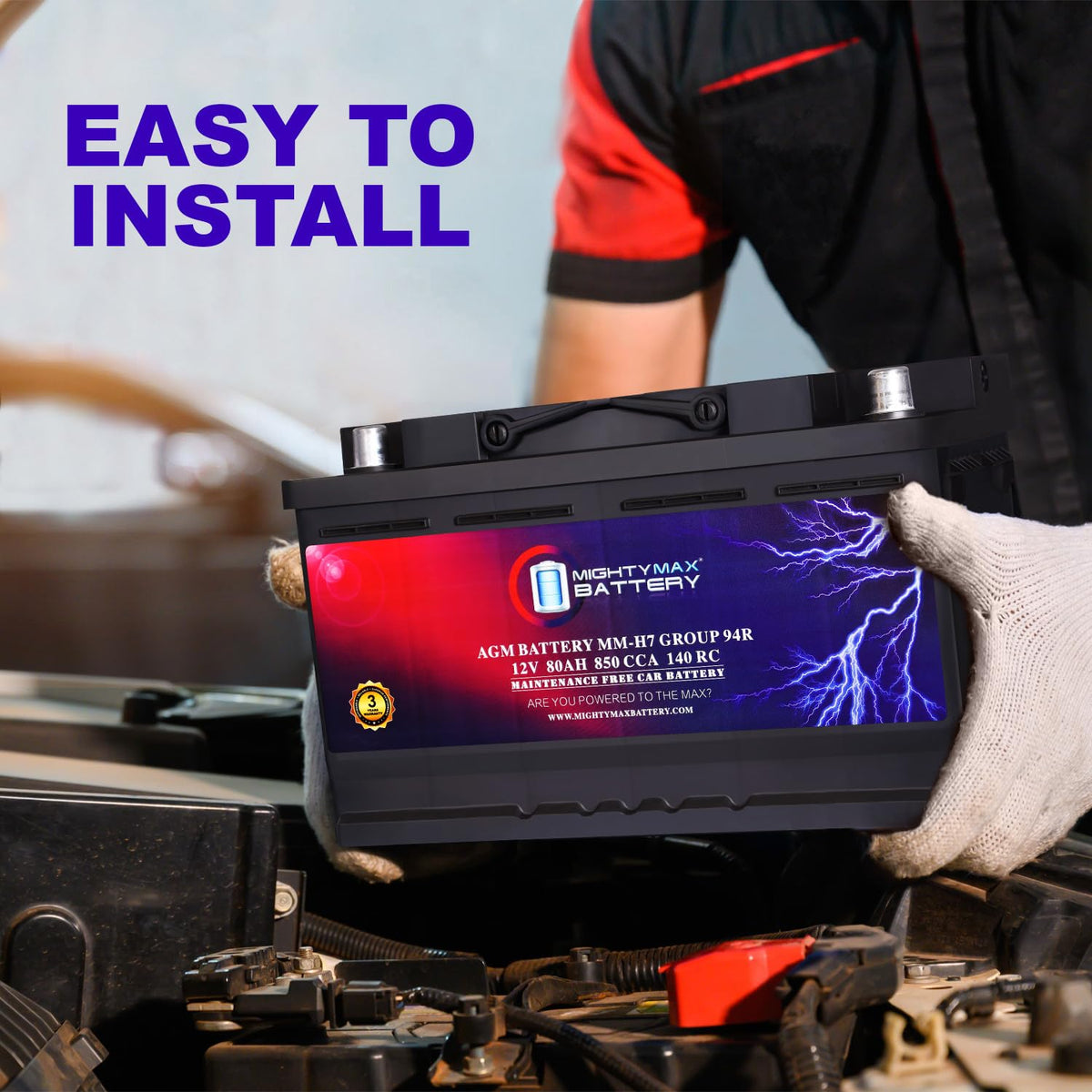 12V 80AH 850 CCA Replacement Battery X248