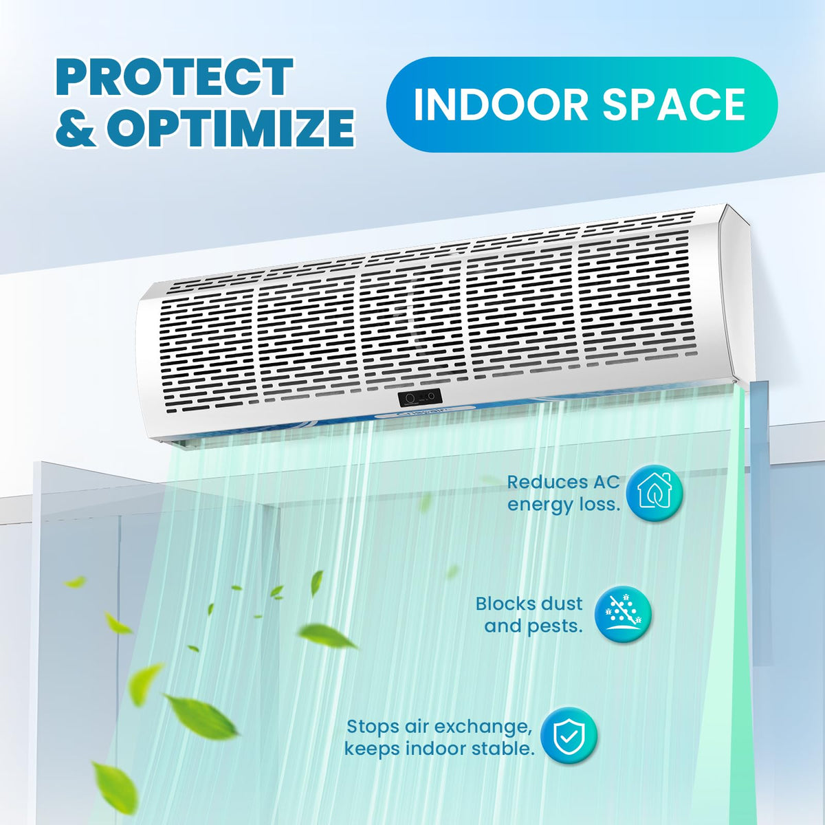36 Inch Wall Mounted Air Curtain Fan M87388