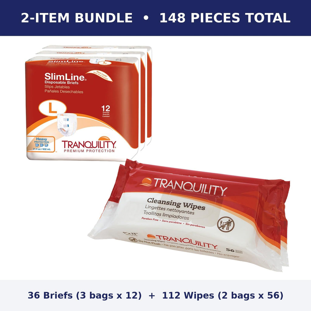 Large Briefs Multi-Pack with Cleansing Wipes D6053