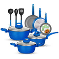 12 Pc Blue Nonstick Cookware Set Z148550
