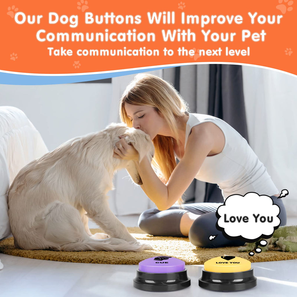 8 Recordable Sound Buttons Dog Training Toy Z4498
