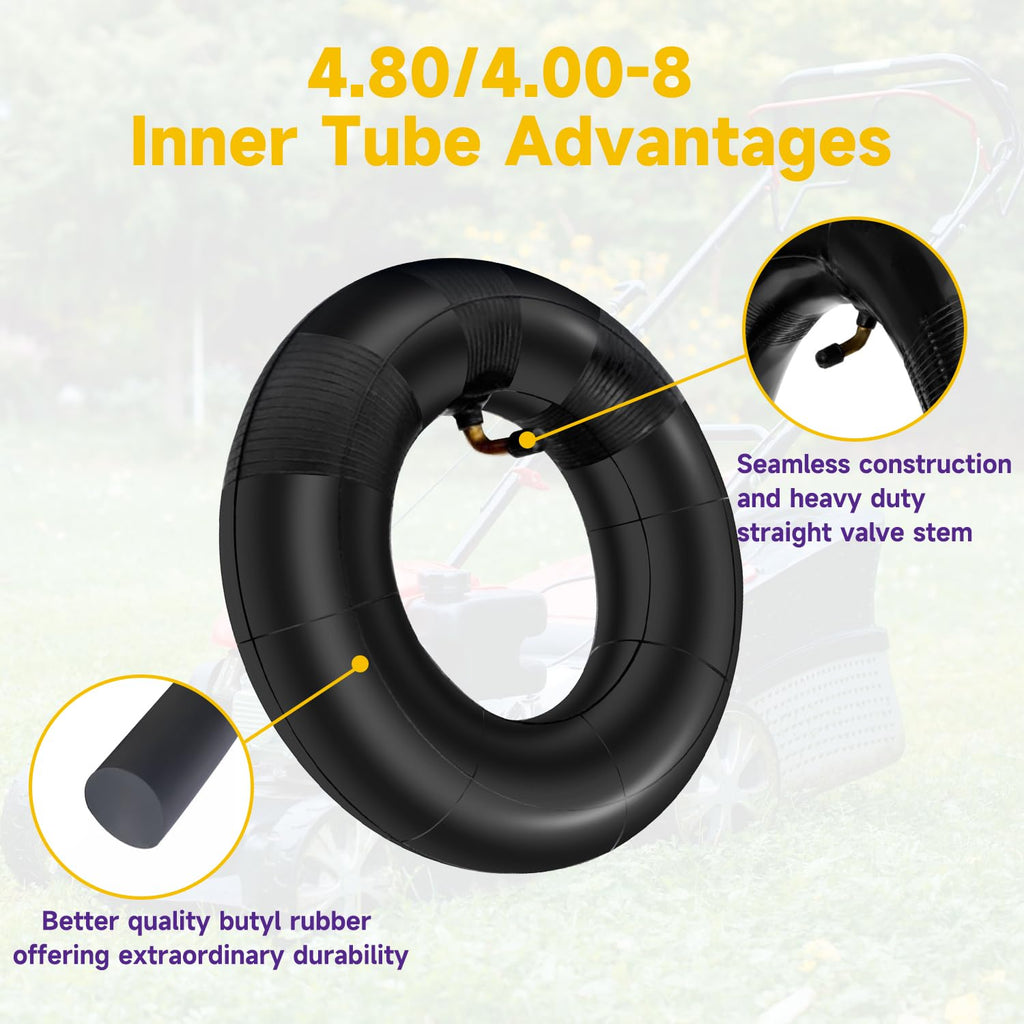 4.80/4.00-8 Inner Tube with TR87 Bent Valve 1 Pcs O94117