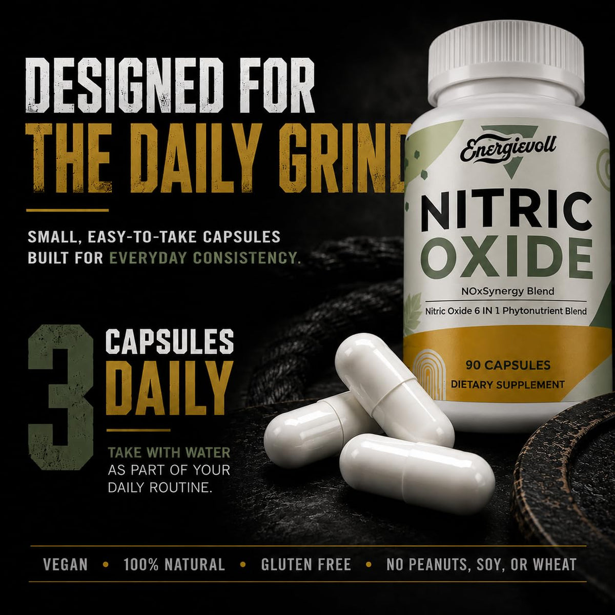 Beet Root Nitric Oxide Supplement 90 Count F3004