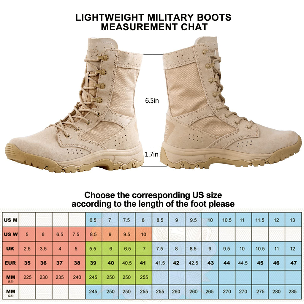 Lightweight Tactical Military Work Boots M769044