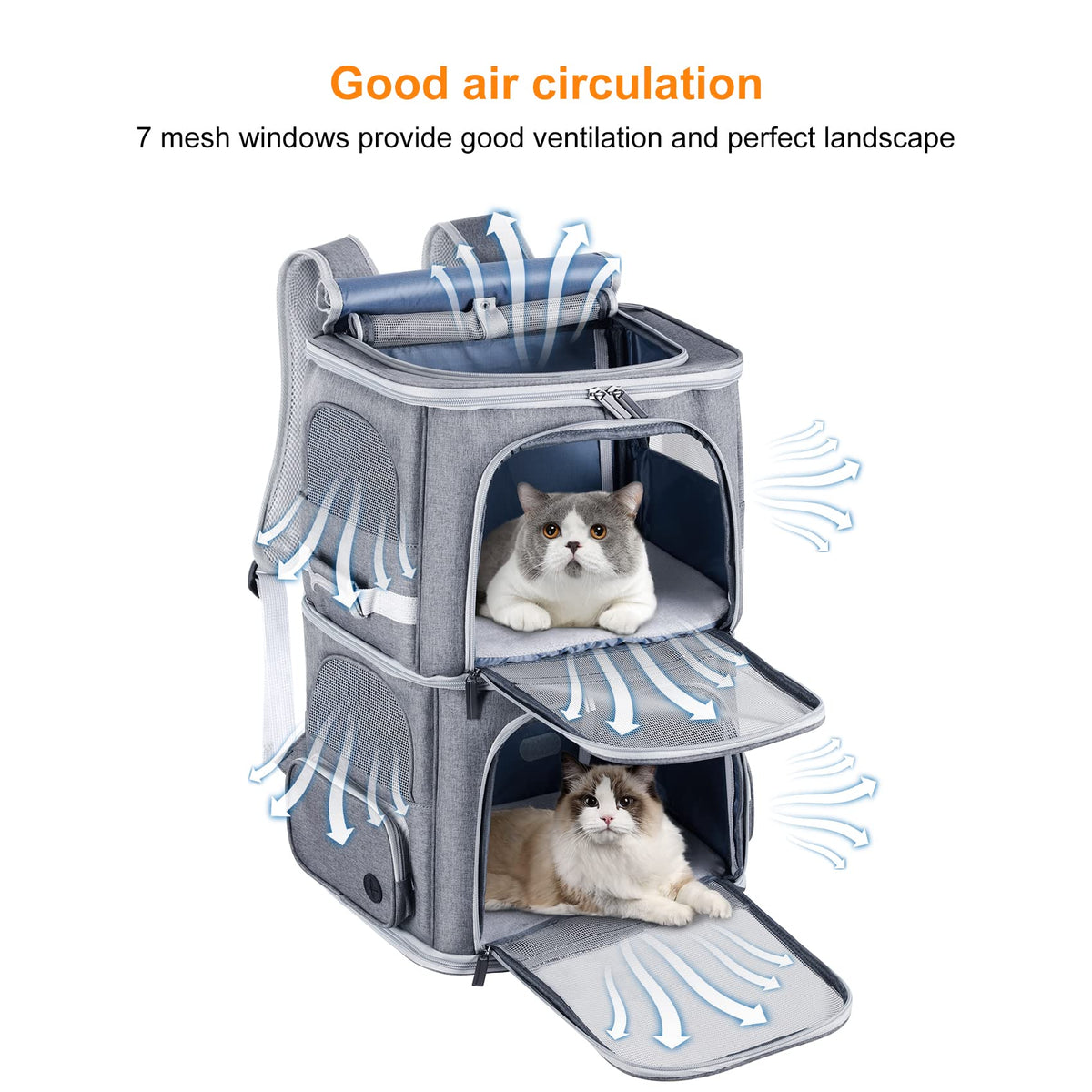 Double Compartment Pet Carrier Backpack Q3143