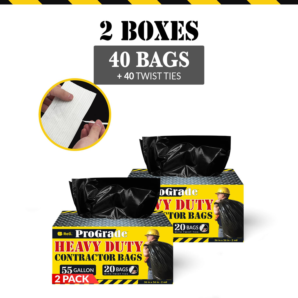 55 Gallon Heavy Duty Garbage Bags Z34904