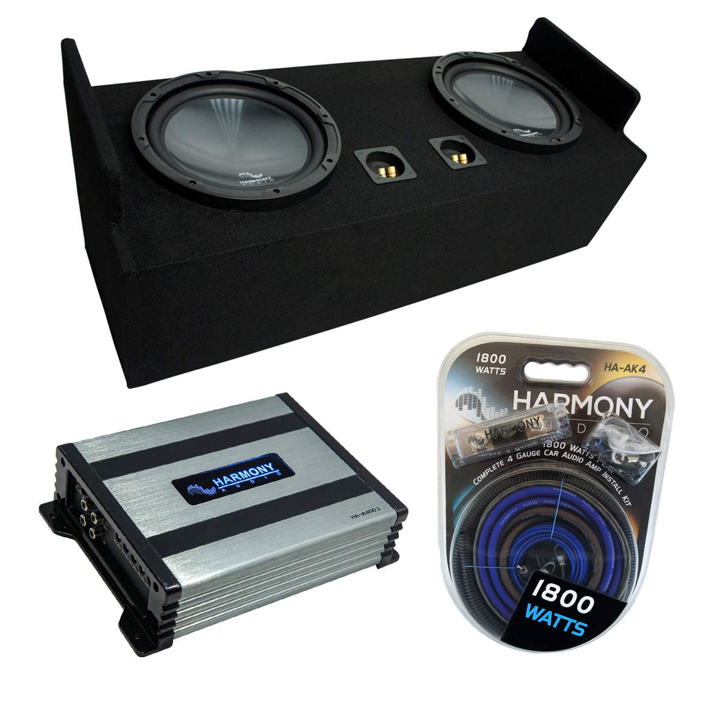 Dual 12" Sub Box Amp and Wire Kit B6818
