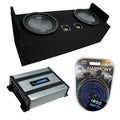 Dual 12" Sub Box Amp and Wire Kit B6818