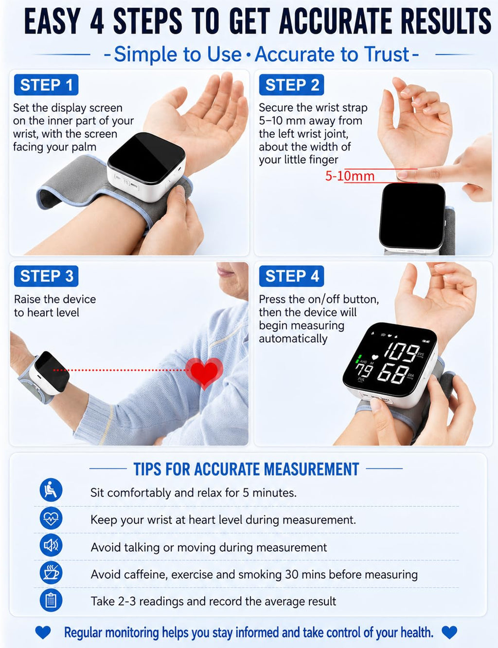 Wrist Blood Pressure Monitor U790