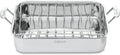 16-Inch Induction Compatible Stainless Steel Roasting Pan with Rack V954318