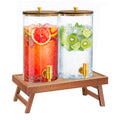 2PCS 1.5 Gallons Glass Drink Dispenser with Spout J90472