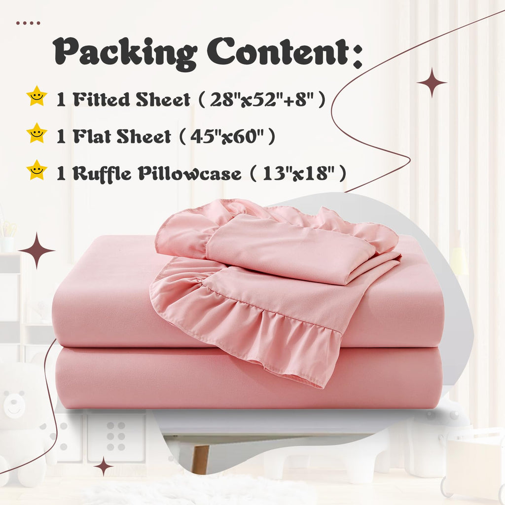 Light Pink Toddler Sheet Set T976684