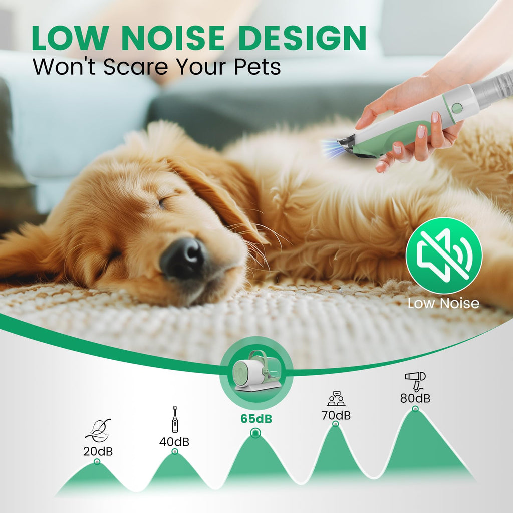 Dog Grooming Vacuum, 7 Grooming Tools 2.5L Dust Cup 11000Pa L2721