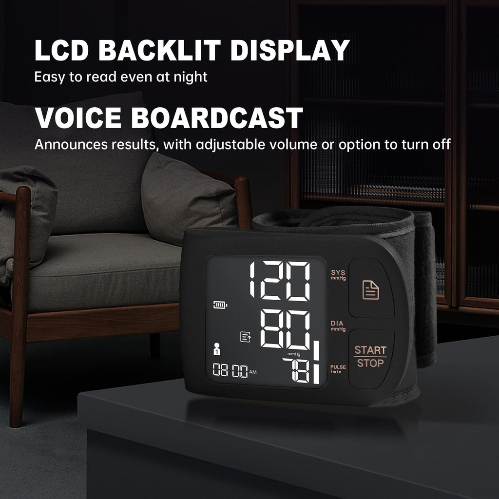 Blood Pressure Monitor Bluetooth with Carrying Case, Black L80935