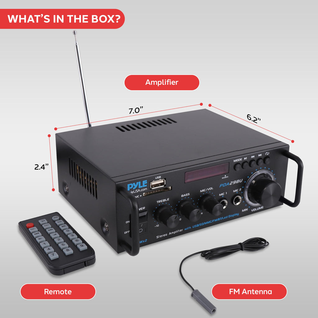 200W Stereo Power Amplifier with Bluetooth Q917