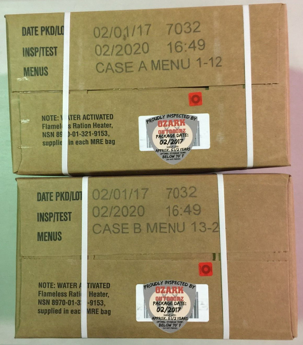 24 Meals Military Surplus Meal Ready to Eat C8437