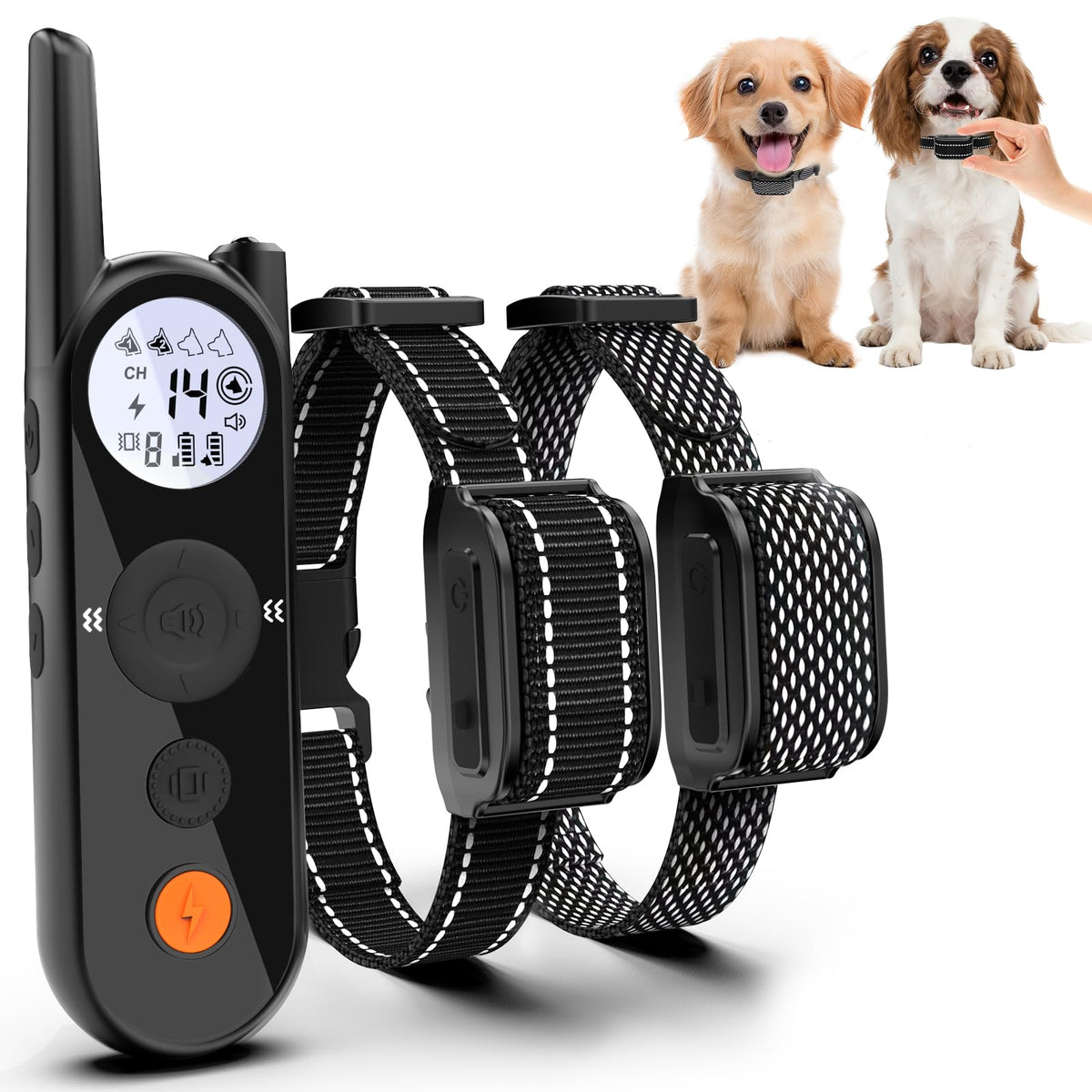 Wireless Small Dog Fence for 2 Dogs, Up to 3500ft Adjustable Waterproof Rechargeable Pet Containment System P578692