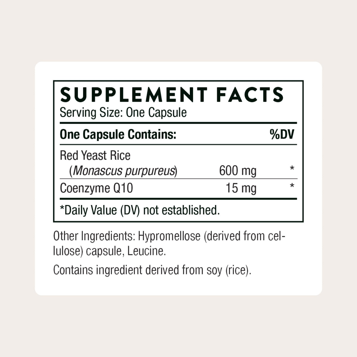 Red Yeast Rice + CoQ10 120 Capsules V548691