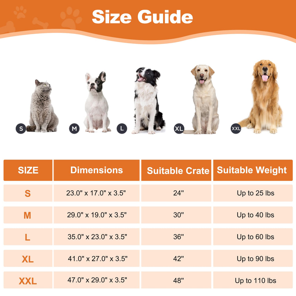 Washable Dog Bed 35 Inch Grey S41910