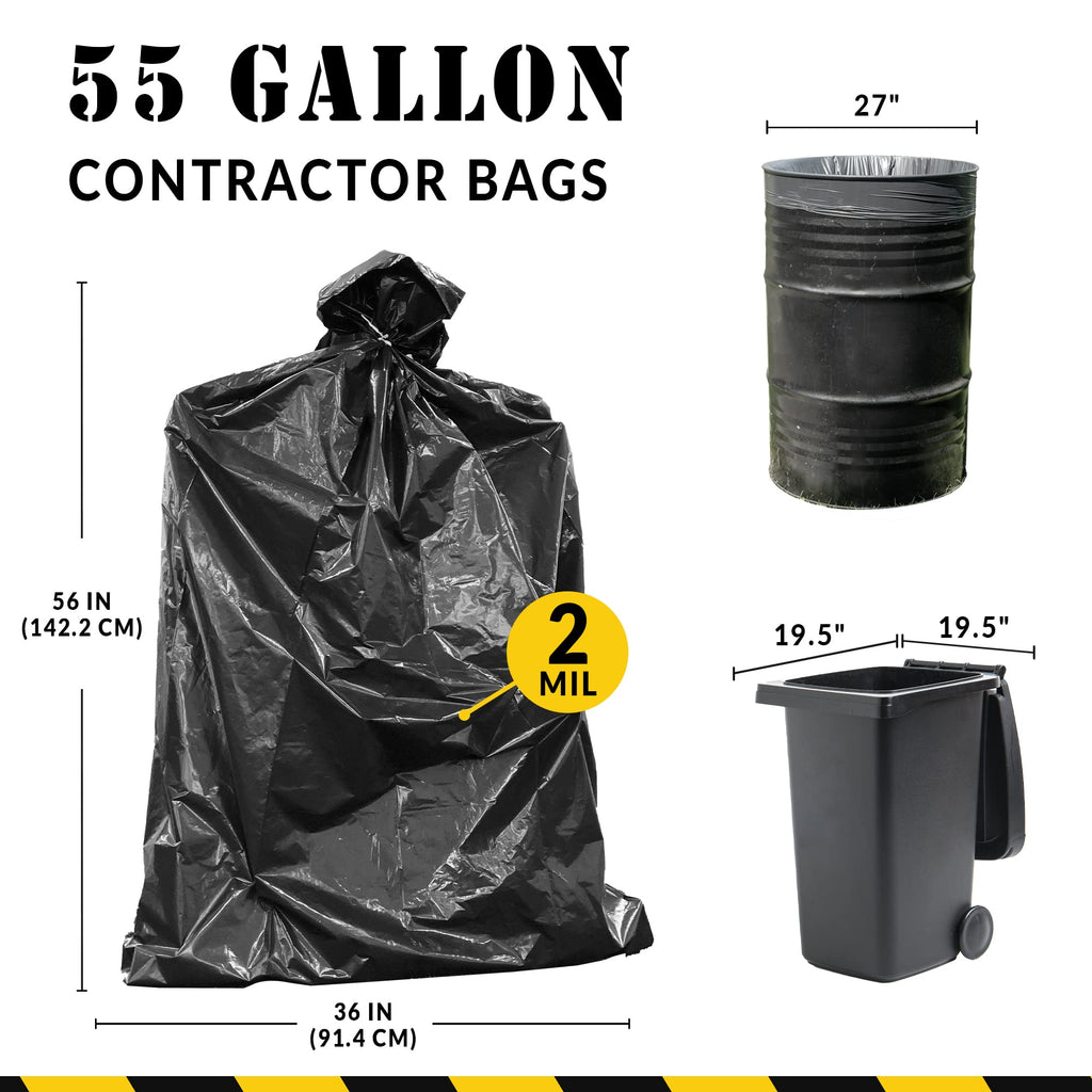 55 Gallon Heavy Duty Garbage Bags Z34904