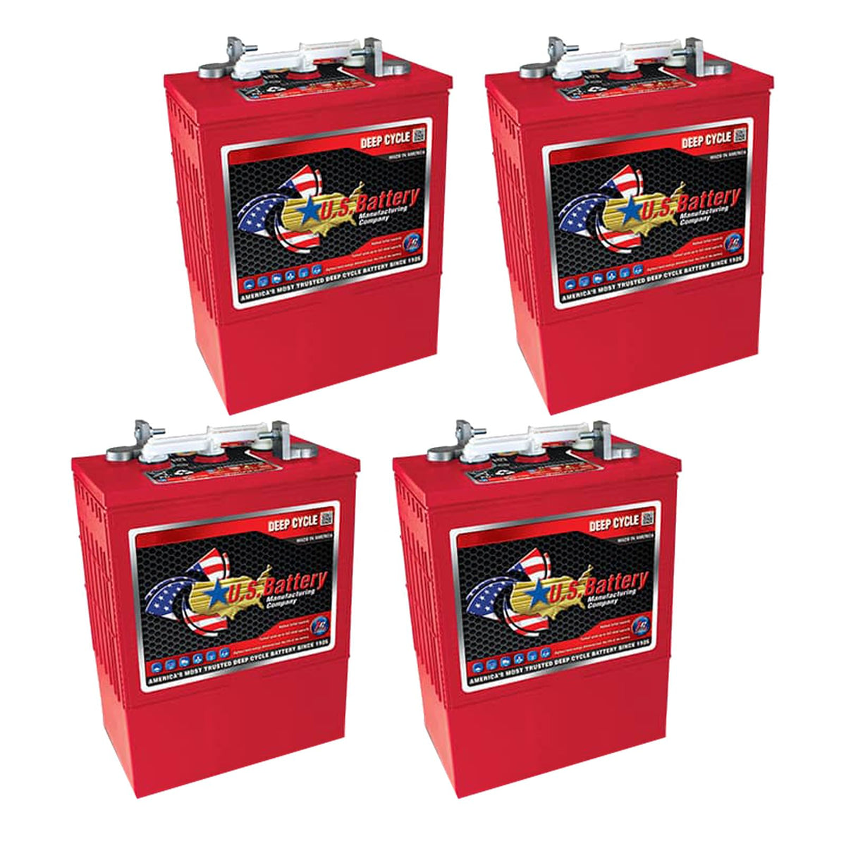 6V SLA Deep Cycle Batteries 4-Pack J1392