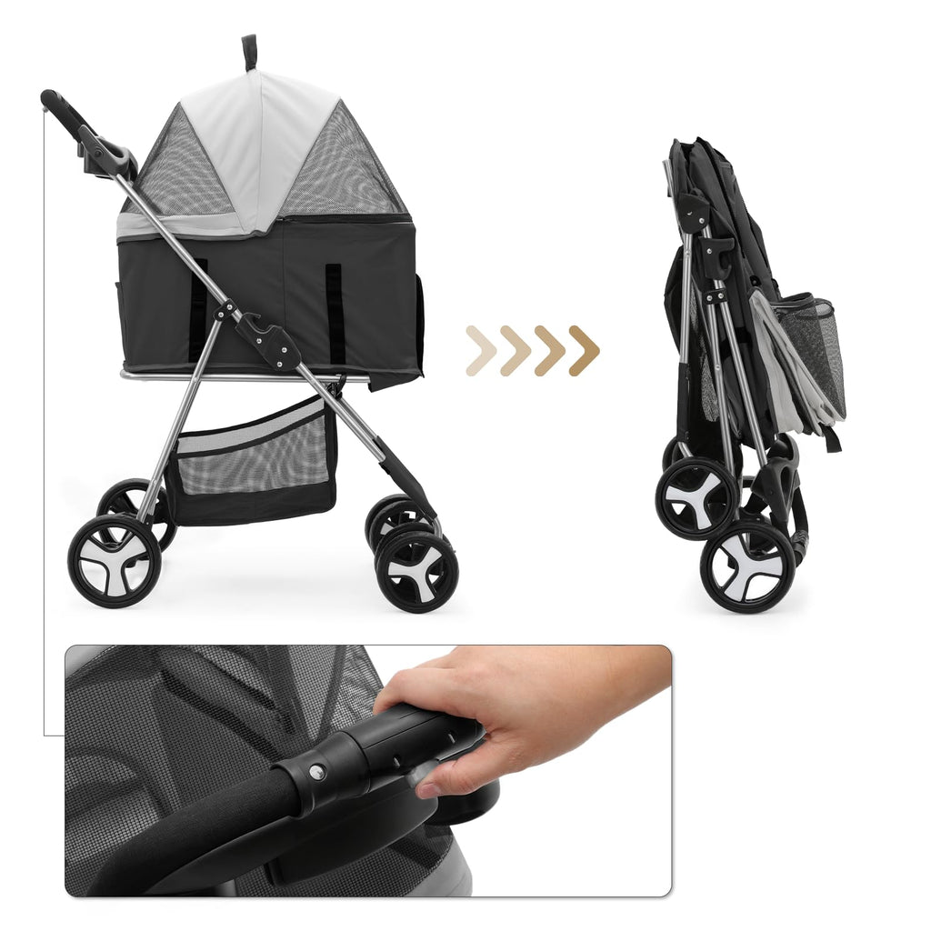 Foldable Pet Stroller J2704