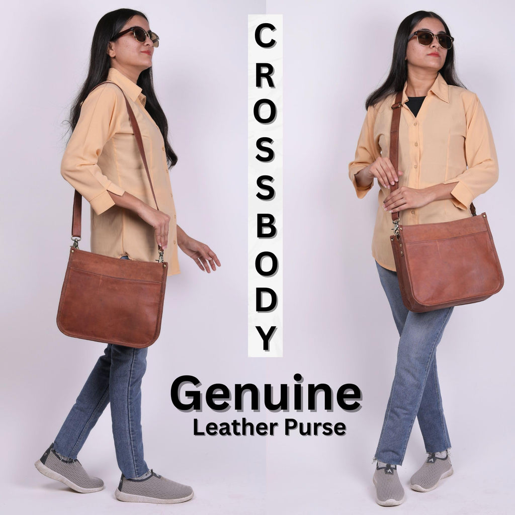 Genuine Leather Crossbody Purse M48333