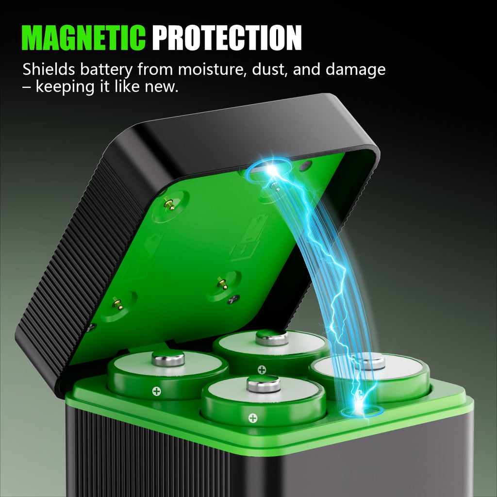 10000mAh D Rechargeable Batteries with 4-Slot Type-C Charger Q505393