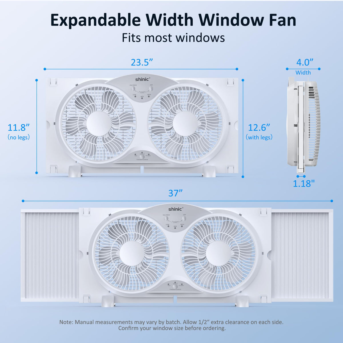 9" Reversible 3-Speed Window Fan O2951