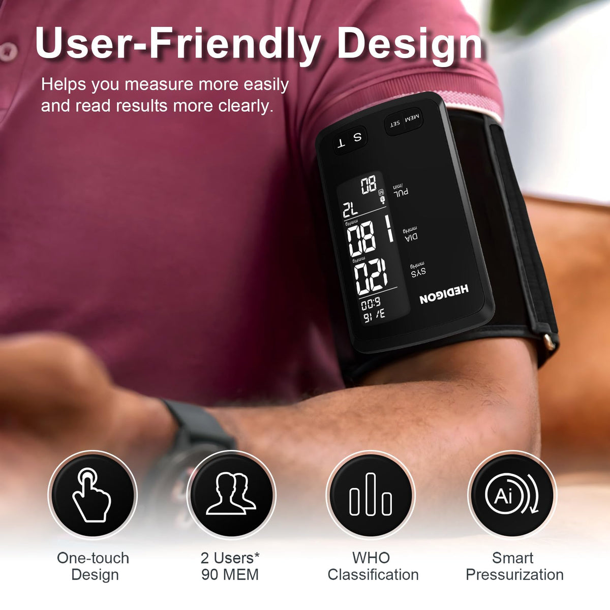 Rechargeable Blood Pressure Monitor K642