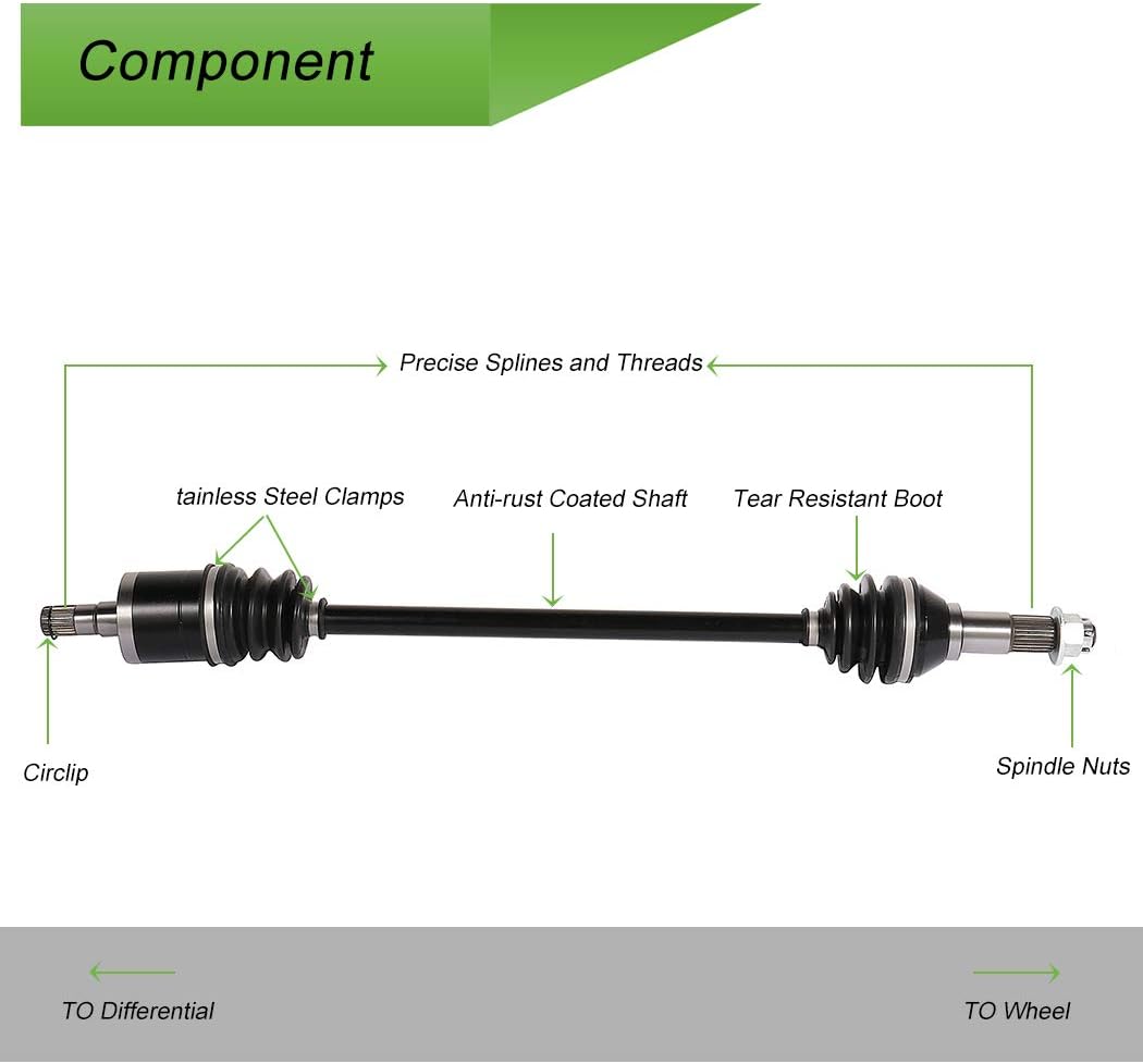 CV Axle Shaft Assembly Pack of 2 G35804