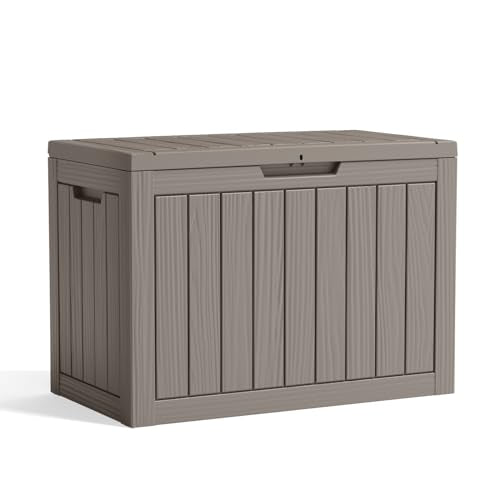 100 Gallon Black Resin Deck Box Z458