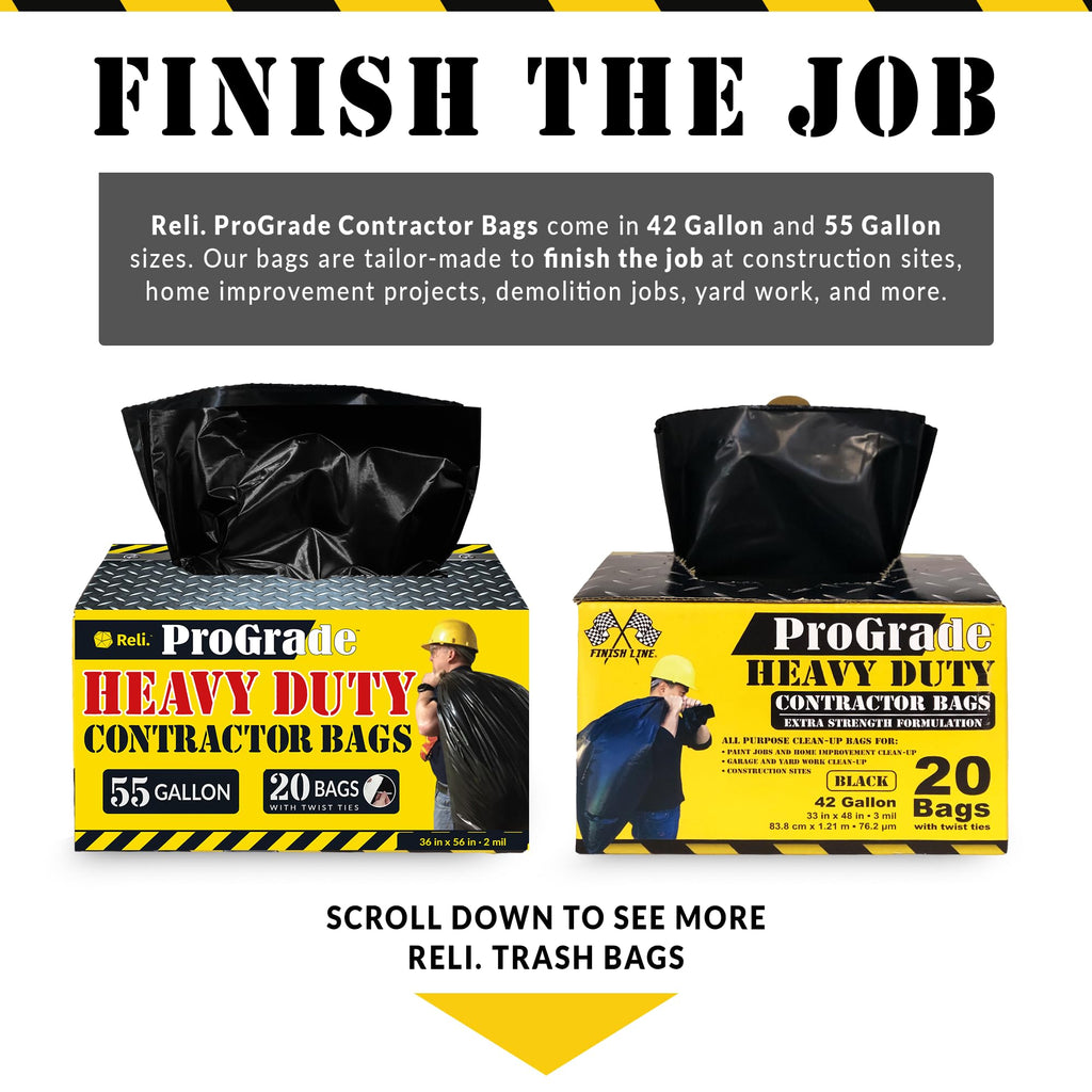 55 Gallon Heavy Duty Garbage Bags Z34904