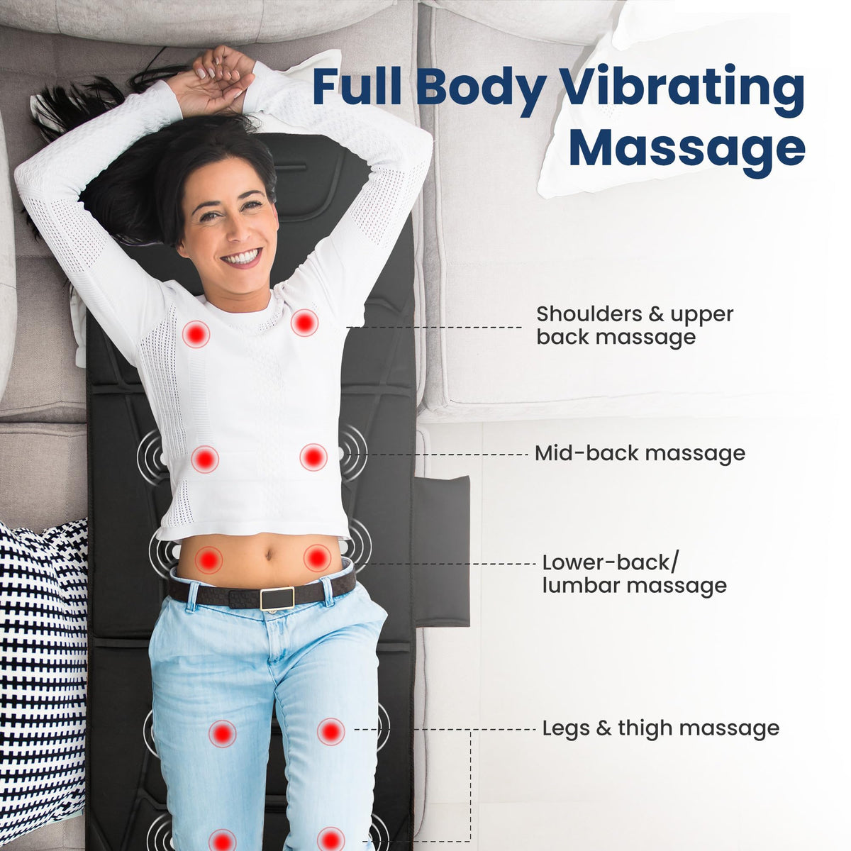 Full Body Massage Mat with Heat U854