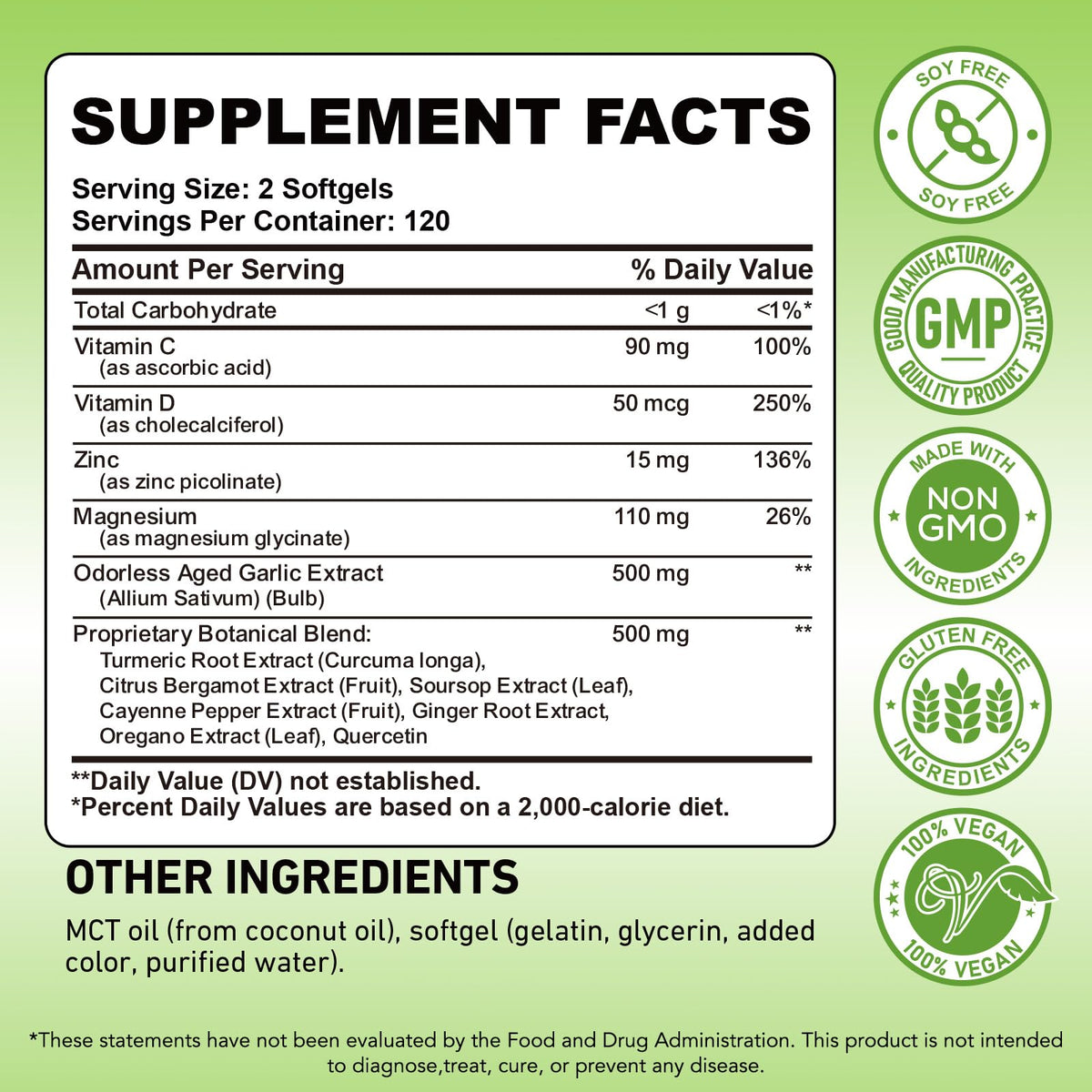 Odorless Garlic Capsules S6364