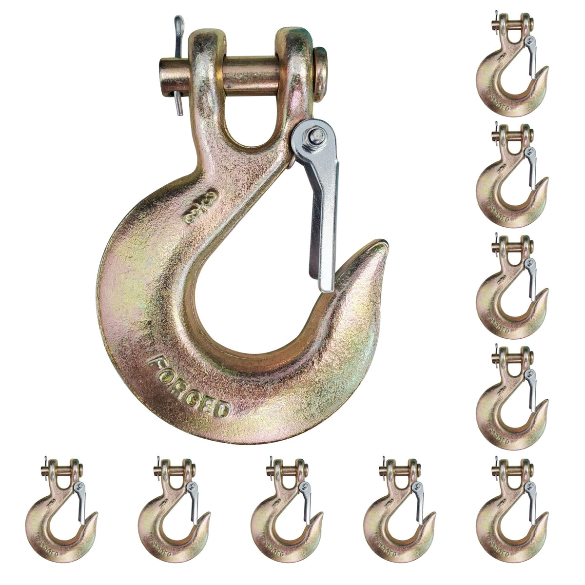 G70 Forged Slip Hooks 3/8" Clevis 6,600 Lbs WLL V966482