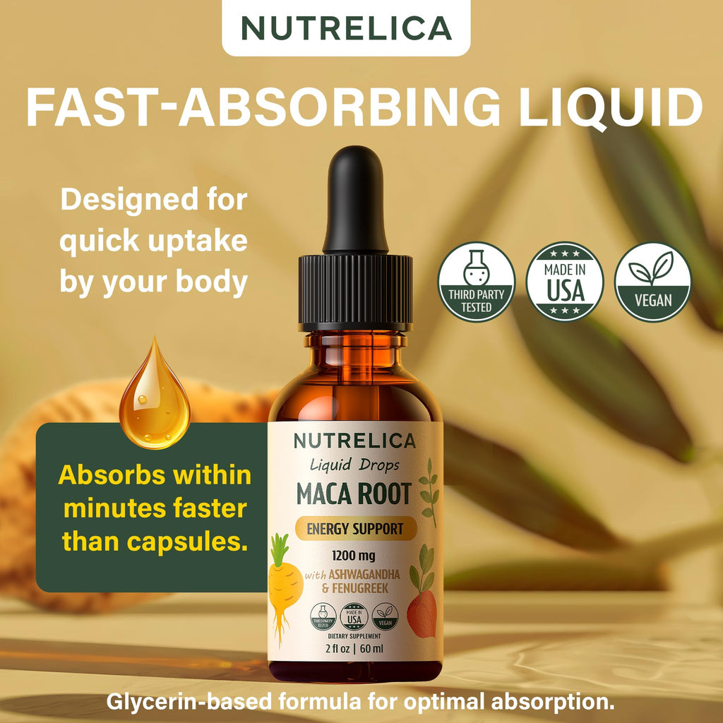 Maca Root with Ashwagandha & Fenugreek 1200mg Vegan G520622