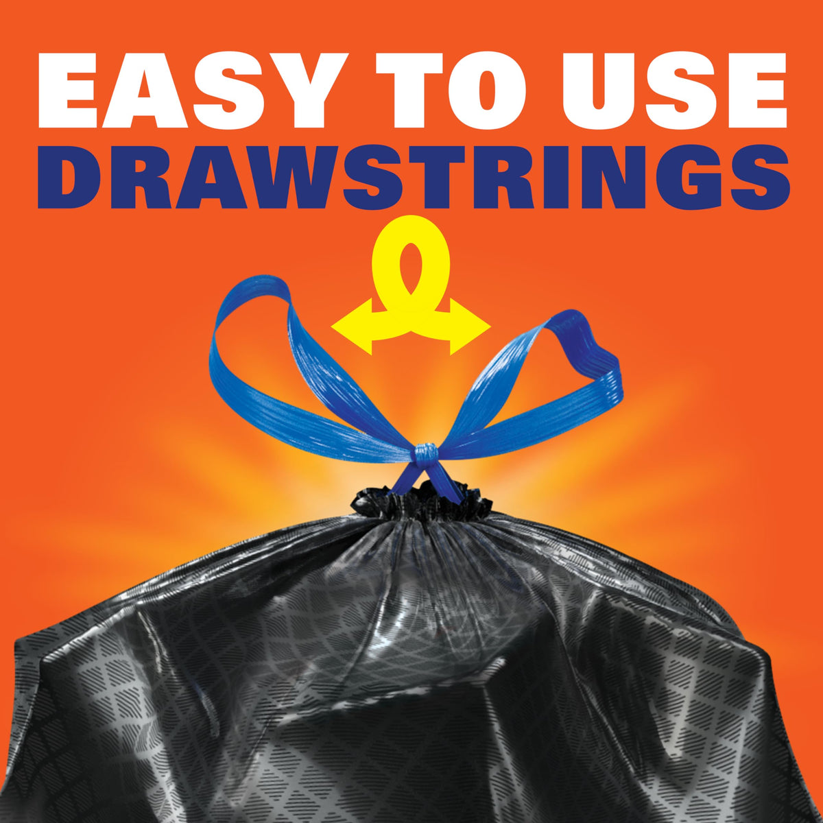 13 Gal Black Kitchen Trash Bags 80ct E706748