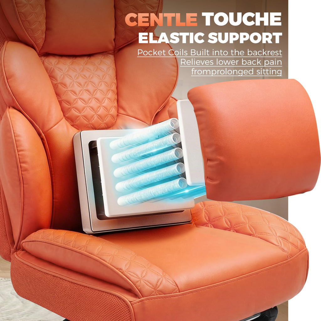 Big and Tall High Back Executive Chair with Footrest R6715