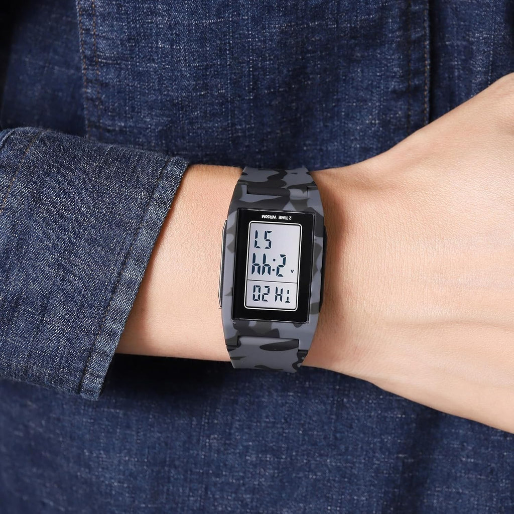 Minimalist Digital Ultra-Thin Water Resistant Shock Resistant Watch P4063