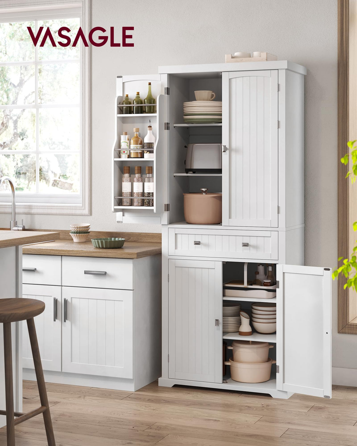 Freestanding Tall Cabinet with Drawer T907183