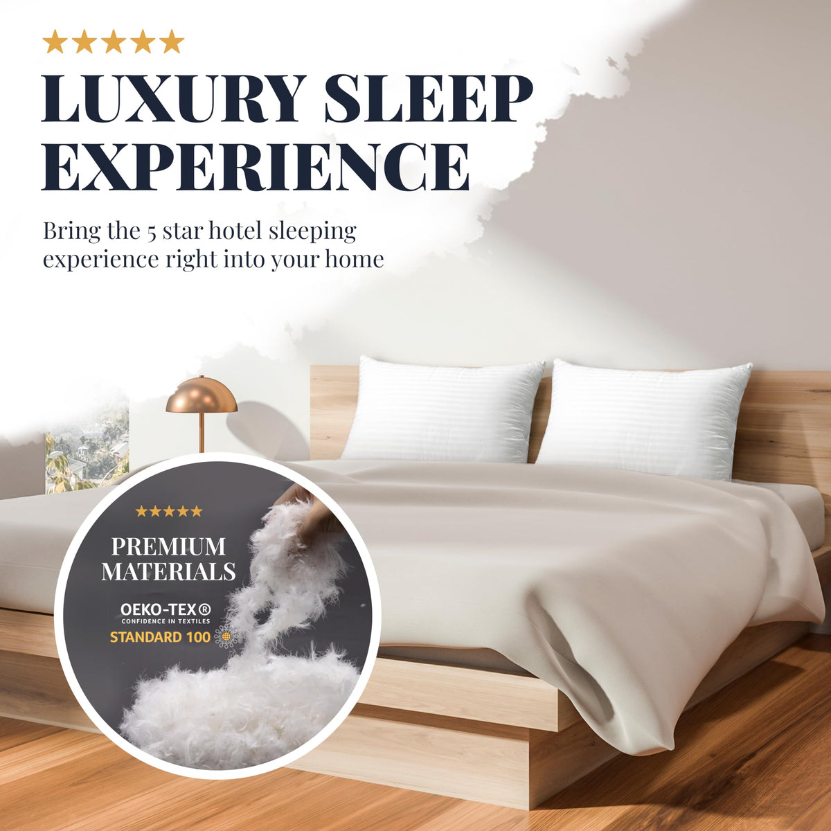 Adjustable Layer Set of 2 Pillows King M35076