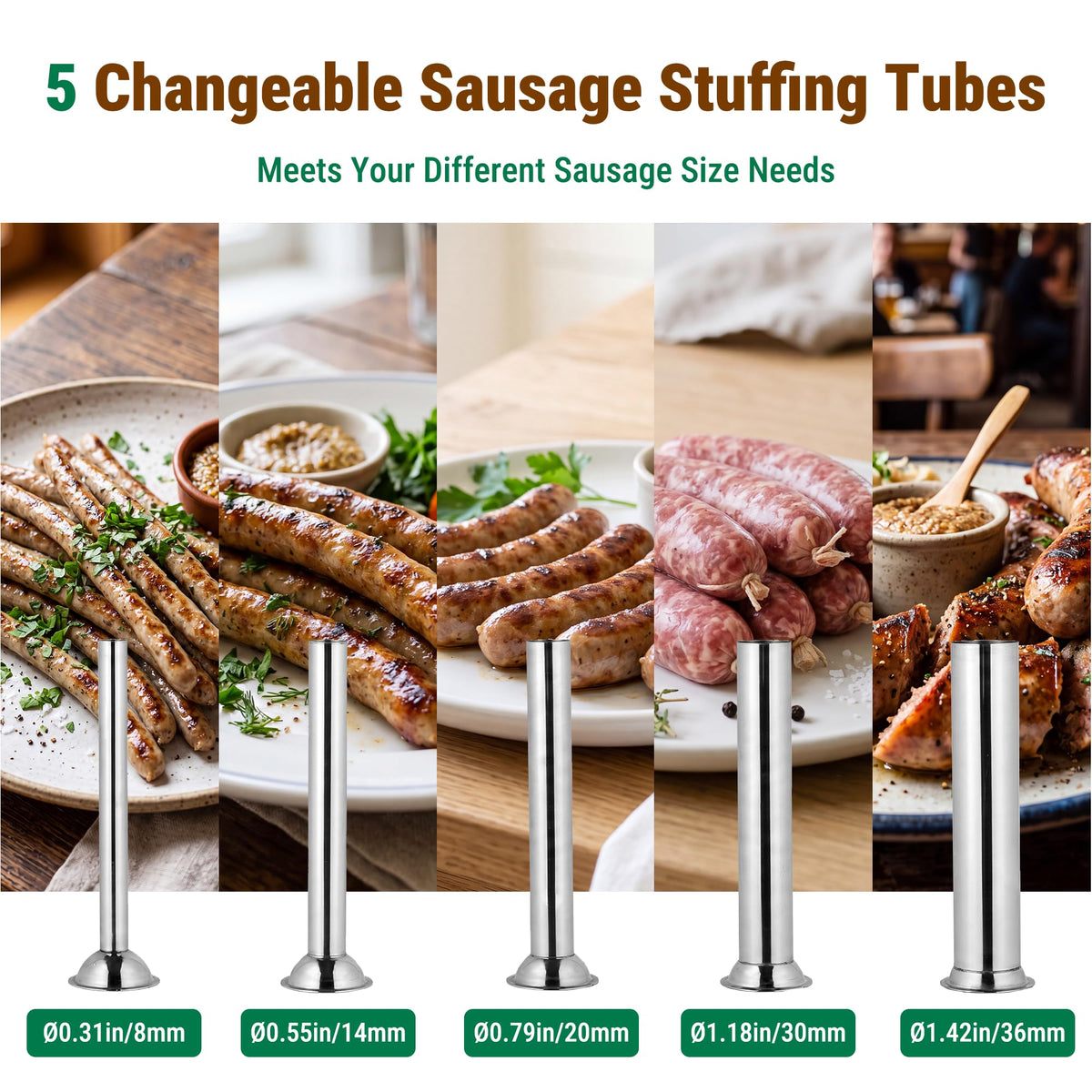 7L Stainless Steel Vertical Sausage Stuffer R85913