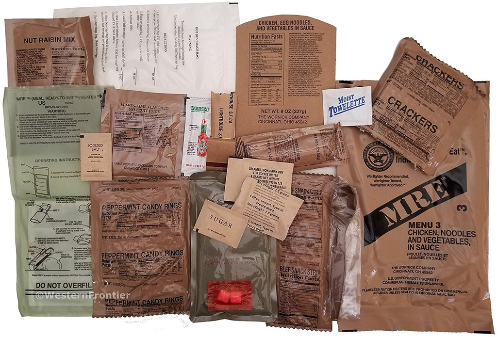 24 Meals Military Surplus Meal Ready to Eat C8437