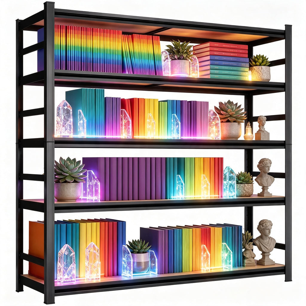 5 Tier Adjustable Wooden Bookshelf X37032