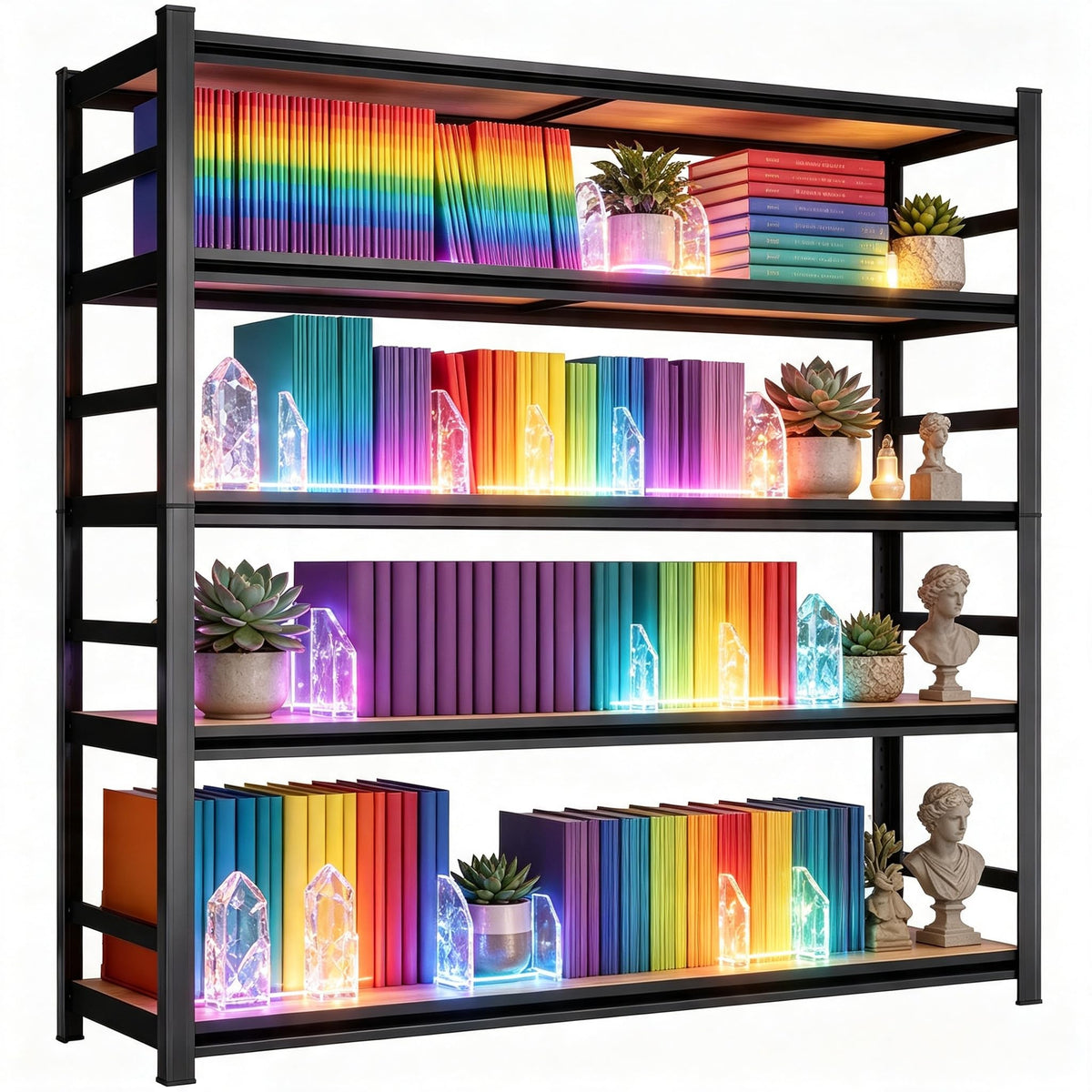 5 Tier Adjustable Wooden Bookshelf X37032