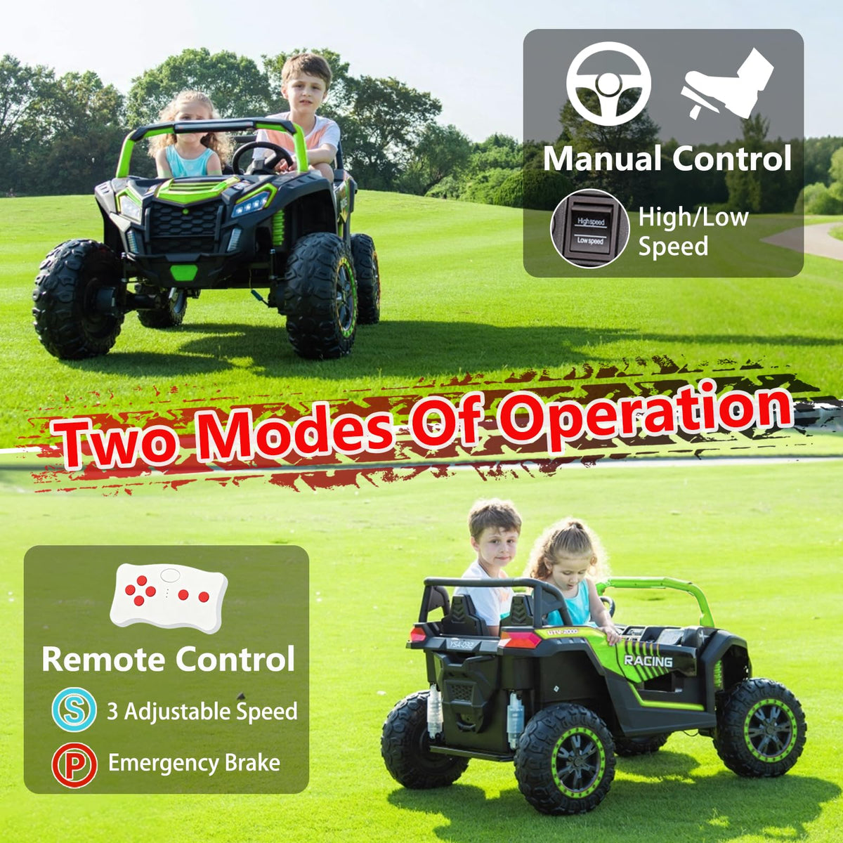 XXXL 2 Seater 24V Kids Side by Side UTV X7531