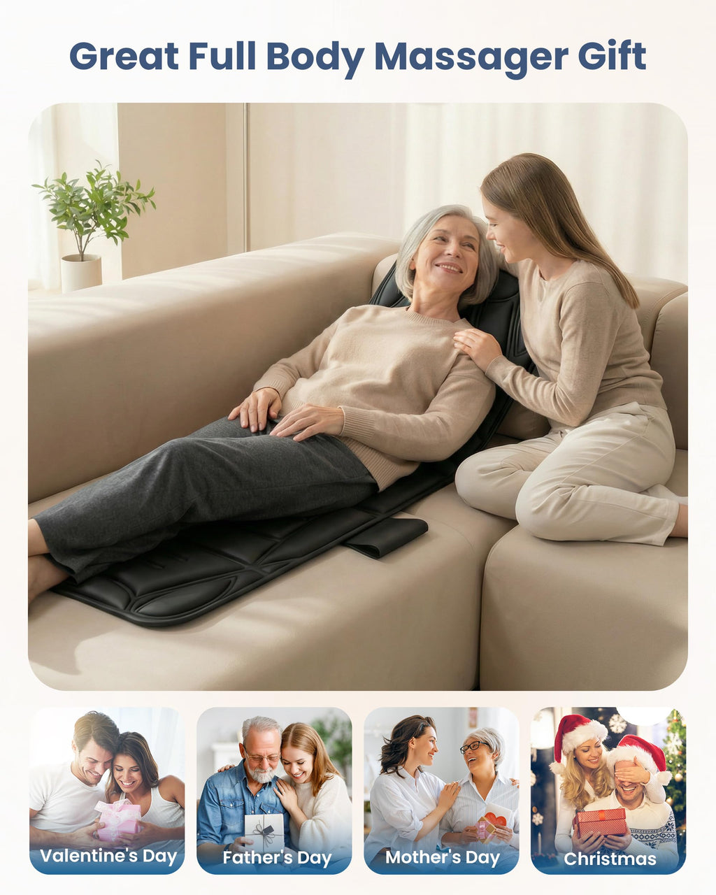 Full Body Massage Mat with Heat U854