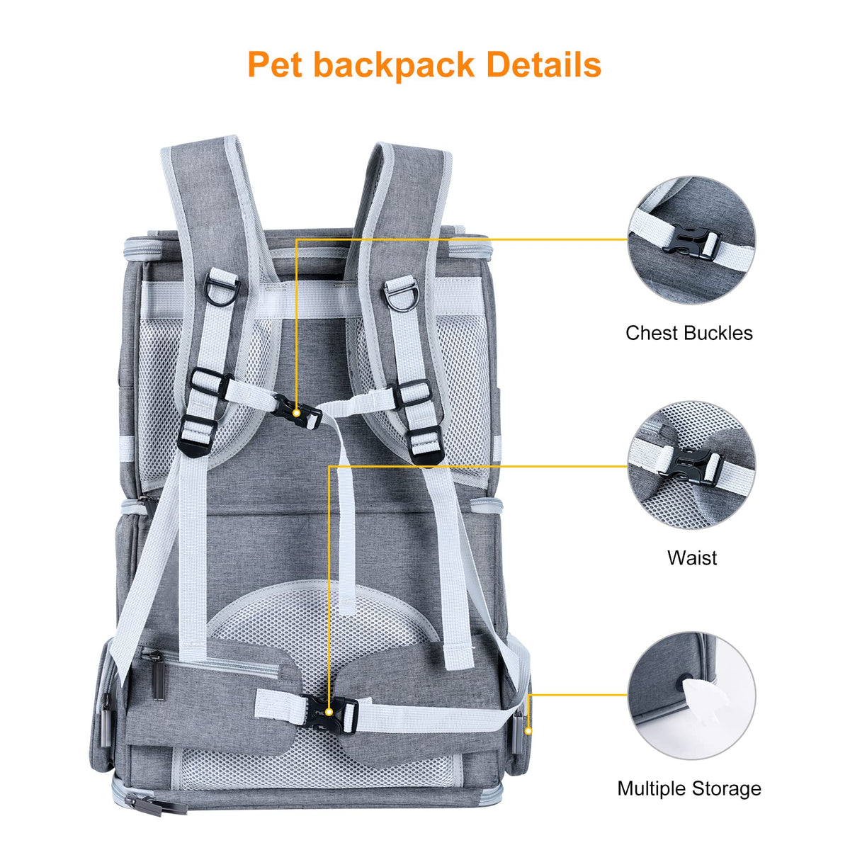 Double Compartment Pet Carrier Backpack Q3143